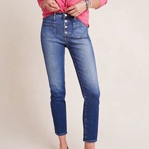 AG x Anthropologie Vintage Stevie Button-Up Jeans